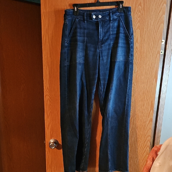 American Eagle Outfitters Dark Blue Relaxed Jeans - Picture 1 of 5